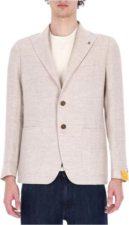 Tagliatore Montecarlo Jacket - Heren - Blazers - Beige - XL - Wol - Jassen