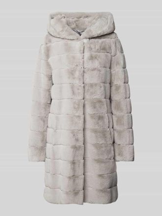 Petite M. Mantel aus Kunstfell in Hellgrau, Gr&ouml;&szlig;e 44