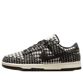Nike (WMNS) Nike x Harris Tweed Dunk Low White Black HQ5036-901
