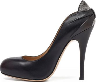 Valentino Garavani 120mm leather pumps - women - Rubber/Leather/Leather/Leather - 36 - Black