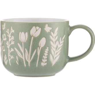Mason Cash In The Meadow Green Tulip Mug 13.5oz at Nordstrom
