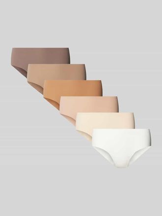 Magic Bodyfashion MAGIC Bodyfashion Hipster in unifarbenem Design im 6er-Pack in Beige, Größe L