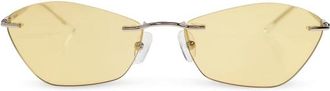 Alexander McQueen Zonnebrillen - Dames - Zonnebrillen - Geel - ONE Size - Accessoires