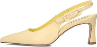 Lina Locchi Slingback Pumps - Dames - Pumps - Beige - 38 EU - Leer - Schoenen