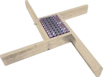 OEM Portapilas De Madera, Tama&ntilde;o M&iacute;nimo 2 Cm X 2 Cm, Tama&ntilde;o M&aacute;ximo 17 Cm X 20 Cm, Compatible Con Bater&iacute;as 18650, 21700 Y 32650, Certificado Ce