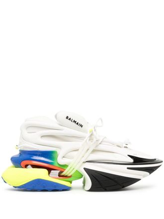 Balmain Sneakers Unicorn con design color-block - Bianco