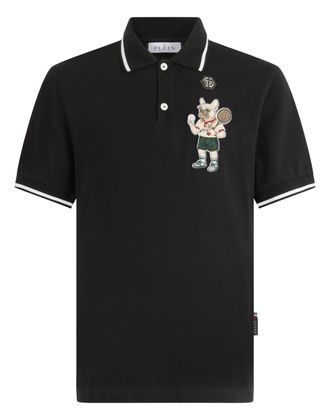 Philipp Plein Polo T-Shirt New York Tennis Patch