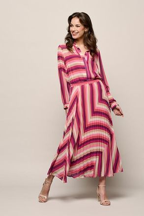 Mart Visser Lara Plisse Rok Licht Berry / Multi