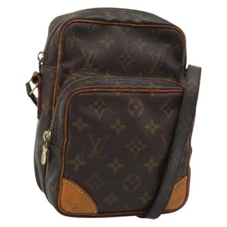 Louis Vuitton Pre-owned Monogram Canvas Shoulder Bag - Dames - Pre-owned - Bruin - Maat: ONE Size Leer