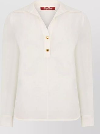 Max Mara silk long sleeve shirt