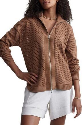 Varley Finn Longline Knit Jacket in Golden Bronze at Nordstrom Rack, Size Xx-Small