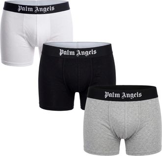 Palm Angels Set van Drie Boxershorts - Heren - Onderbroek - Veelkleurig - XS - Katoen - Ondergoed