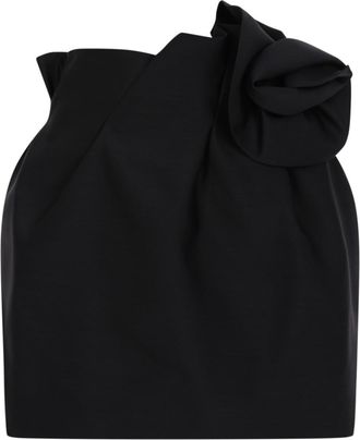 Magda Butrym Black Bow Mini Skirt
