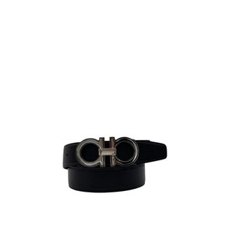 Ferragamo Belts, male, Black, Size: 110 CM Reversible and Adjustable Gancini Belt