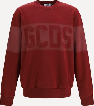 GCDS Logo Spray crewneck Sweatshirt Male XL