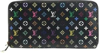 Louis Vuitton Pre-owned Lange portemonnee (bi-fold) - Dames - Vintage Accessoires - Zwart - ONE Size - Vintage