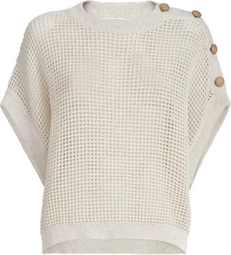 Brunello Cucinelli Top traforato - Toni neutri