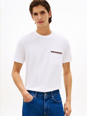 Tommy Hilfiger Global Stripe Pocket Pique Jersey T-Shirt