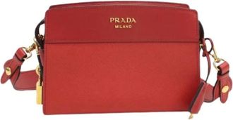 Prada Pre-owned Cross Body Bags, female, Red, Size: ONE SIZE Pre-owned Vintage Shoulder Bag