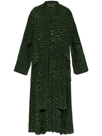 Balenciaga Abito con stampa - Verde
