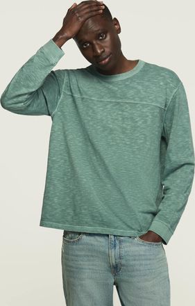 Lucky Brand Mens Slub Jersey Football Tee