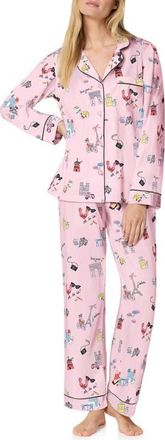 Bedhead Pajamas Print Stretch Cotton Pajamas in Jadore Paris at Nordstrom, Size Xx-Small
