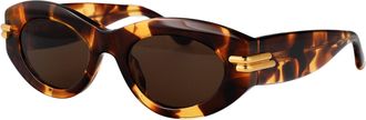 Bottega Veneta Womens Sunglasses Bv1322s Havana Brown Acetate Havana-Brown Havana/brown