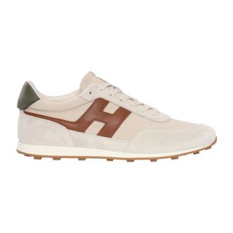 Hogan Sneakers, male, Beige, Size: 9 1/2 US H699 Allacciato H