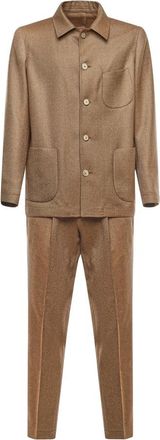 Santaniello Cavalry Wool Set - Heren - Business pakken - Bruin - 2XL - Wol - Kostuums
