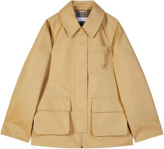 Patrizia Pepe Shirts - Dames - Zomerjassen - Beige - M - Katoen - Jassen