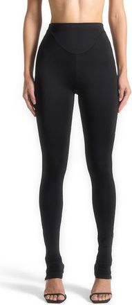 Mani&egrave;re De Voir Chloe High Waisted Leggings in Black at Nordstrom, Size Xx-Small