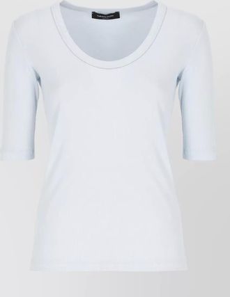 Fabiana Filippi round neck cotton t shirt light point
