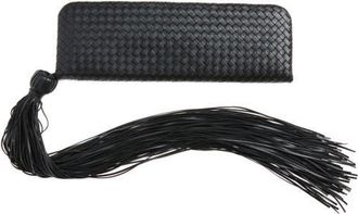 Bottega Veneta Intrecciato Plume Leather Clutch in 1007 Black-Brass Vibrato at Nordstrom