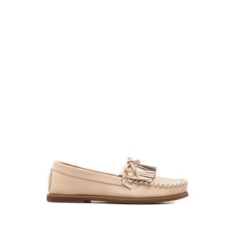 Henderson Loafers, female, Beige, Size: 8 1/2 US Tassia Fringed Loafers