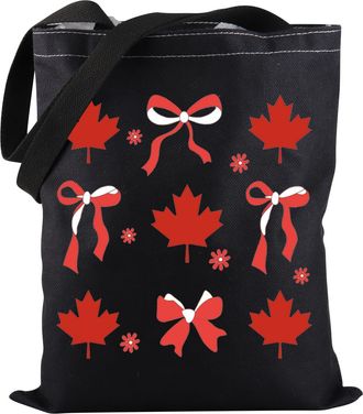 Generic Coquette Canadian Maple Leaf Tote Bag Canada Symbol Tote Bag Canada Flag Tote Bag Canada Day Gift Moving To Canada Gift (Canadian Maple Leaf TOTE)