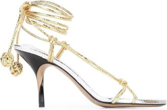 Jacquemus Golden Embellished Heels