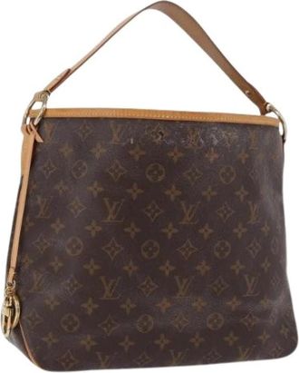Louis Vuitton Pre-owned Vintage Monogram Shoulder Bag - Dames - Vintage Schoudertas - Bruin - ONE Size - Leer - Vintage