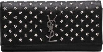 Saint Laurent Pre-owned Clutches, female, Black, Size: ONE SIZE Pre-owned Leather clutches