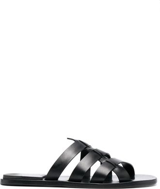 Officine Creative Kontraire 011 leather sandals - men - Calf Leather/Calf Leather/Calf Leather - 41 - Black