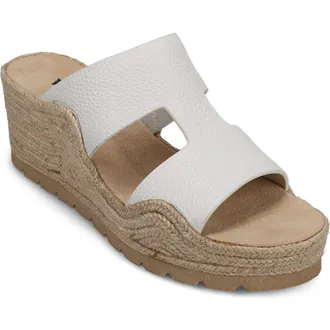 Vaneli Cyril Platform Wedge Sandal in White at Nordstrom, Size 8.5