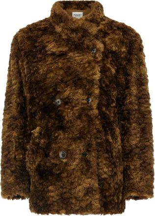Isabel Marant Jya Jas - Dames - Jassen - Bruin - S - Polyester - Jassen