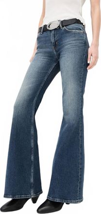 Re/Done Strutter Flare Jeans In Sonoma Indigo