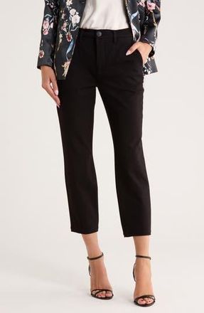 L'agence Harlow High Waist Slim Fit Trouser Pants in Black at Nordstrom Rack, Size 24