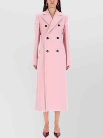 Sportmax long double-breasted coat notched lapels