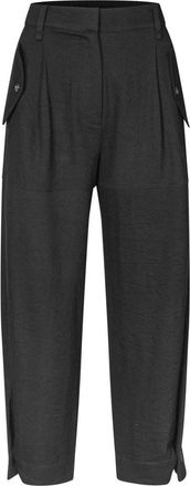 Masai Broeken, Dames, Zwart, XL, Geknipte broek