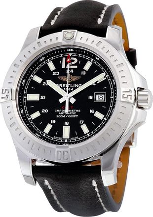 Breitling Pre-owned Breitling Colt 44 Automatic Black Dial Mens Watch A1738811-BD44BKLT