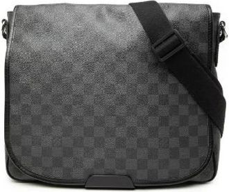 Louis Vuitton Pre-owned Cross Body Bags, male, Black, Size: ONE SIZE Pre-owned Daniel MM Damier shoulder bag