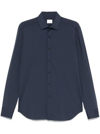 Xacus cutaway-collar shirt - men - Polyamide/Elastane - 41 - Blue