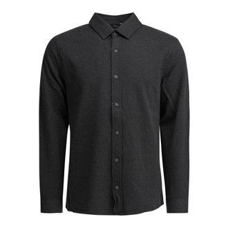 Vince Overhemden, Heren, Grijs, S, Gestreept overhemd