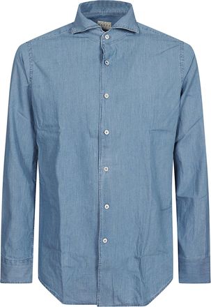 Xacus Washed Fabric Casual Shirt With Modern French Collar